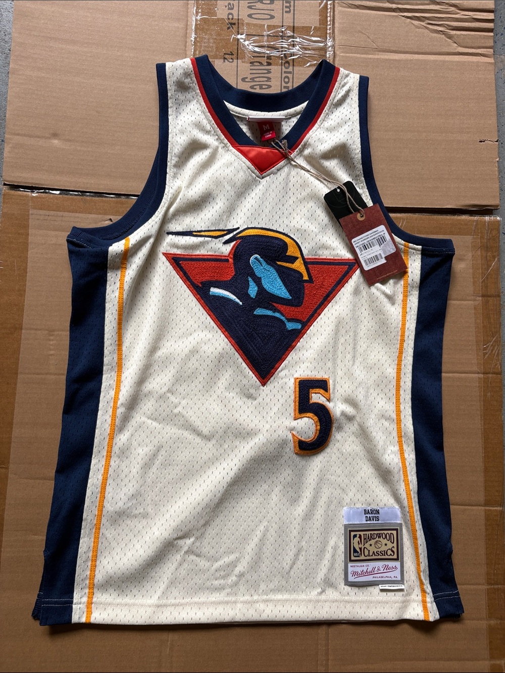 Golden State Warriors Mitchell Ness Hardwood Classics #5 Jersey Baron Davis NWT